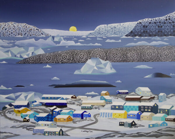 Greenland, 100x80cm, akryl, płótno, 2023