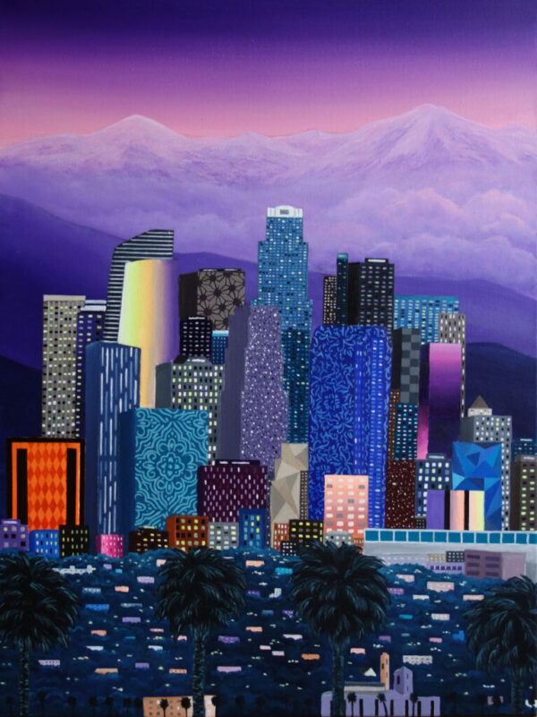 Los Angeles 60x80cm, akryl, plotno